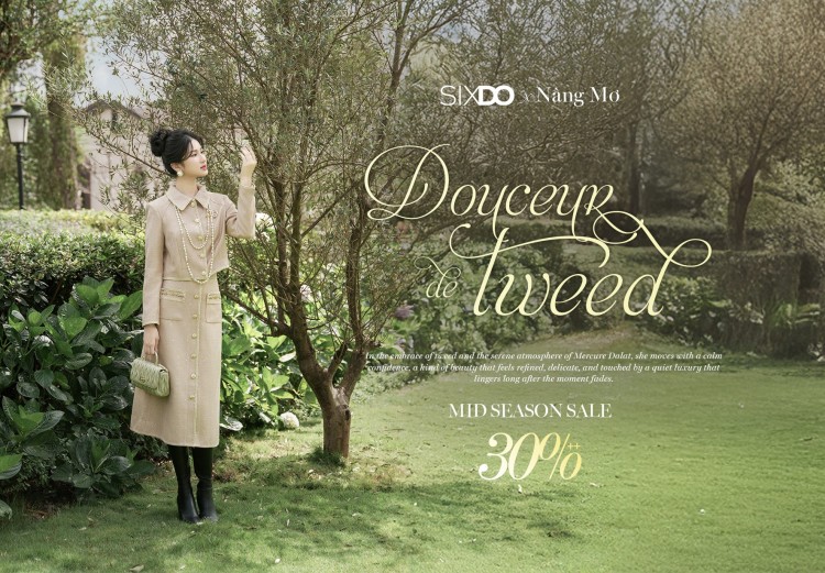 Nàng Mơ hóa quý cô Parisian khắc họa vẻ đẹp dịu dàng của Douceur de Tweed