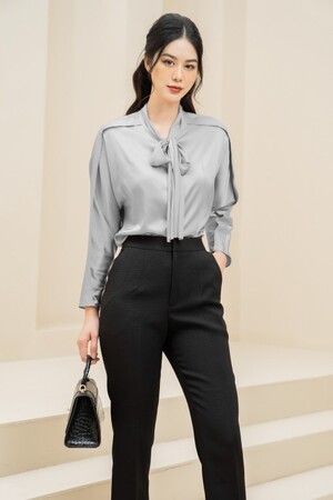 Sixdo Long Sleeves Silk Shirt 1 (áo nữ)