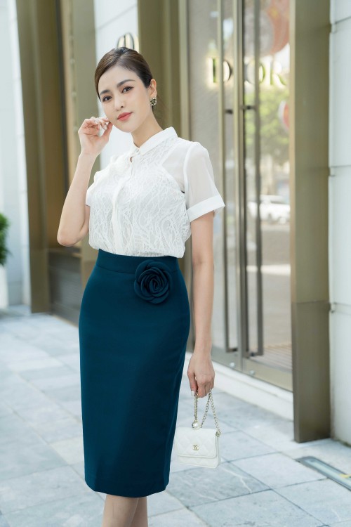 Short Sleeves Lace Top 1 (áo nữ)
