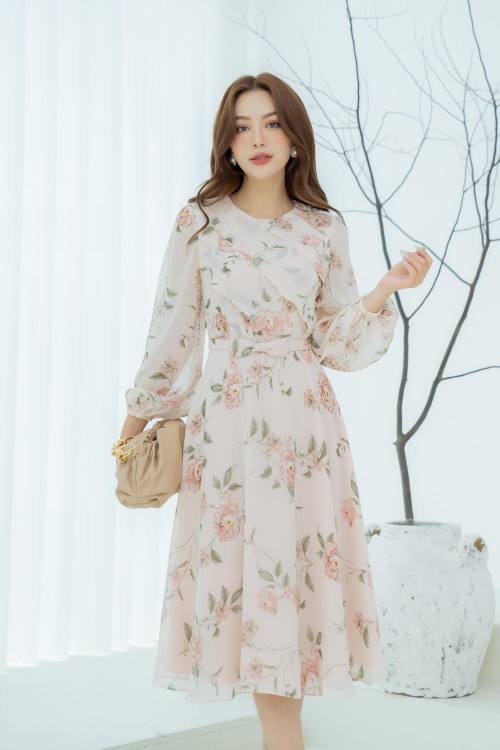 Casual Korean Style Short Sleeve Floral Midi Dress For Women Comfortable,  Cute, And Trendy With Colorful Lithe, High Quality, Elegant And Chic For  College And Everyday Wear. From Clothingforchoose, $13.46 | DHgate.Com