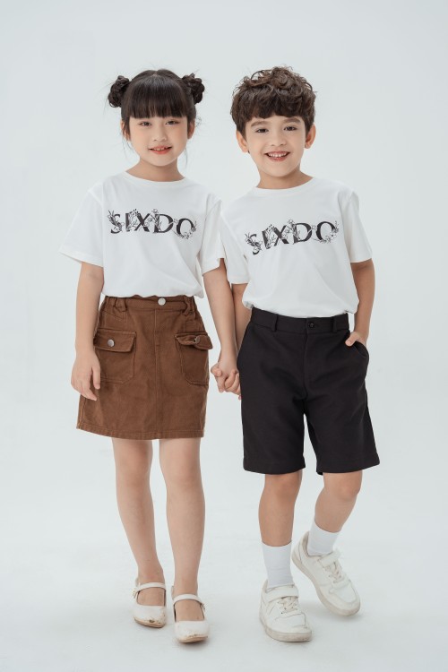 SIXDO Tshirt With Flower For Kid