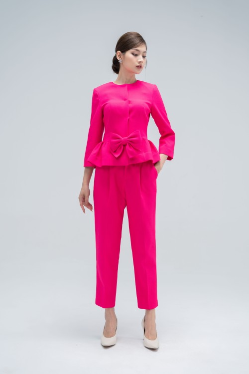 Magenta Raw Pants ( Quần nữ)