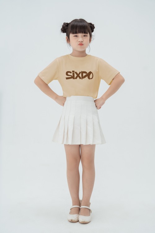Beige Sixdo Tshirt for kid