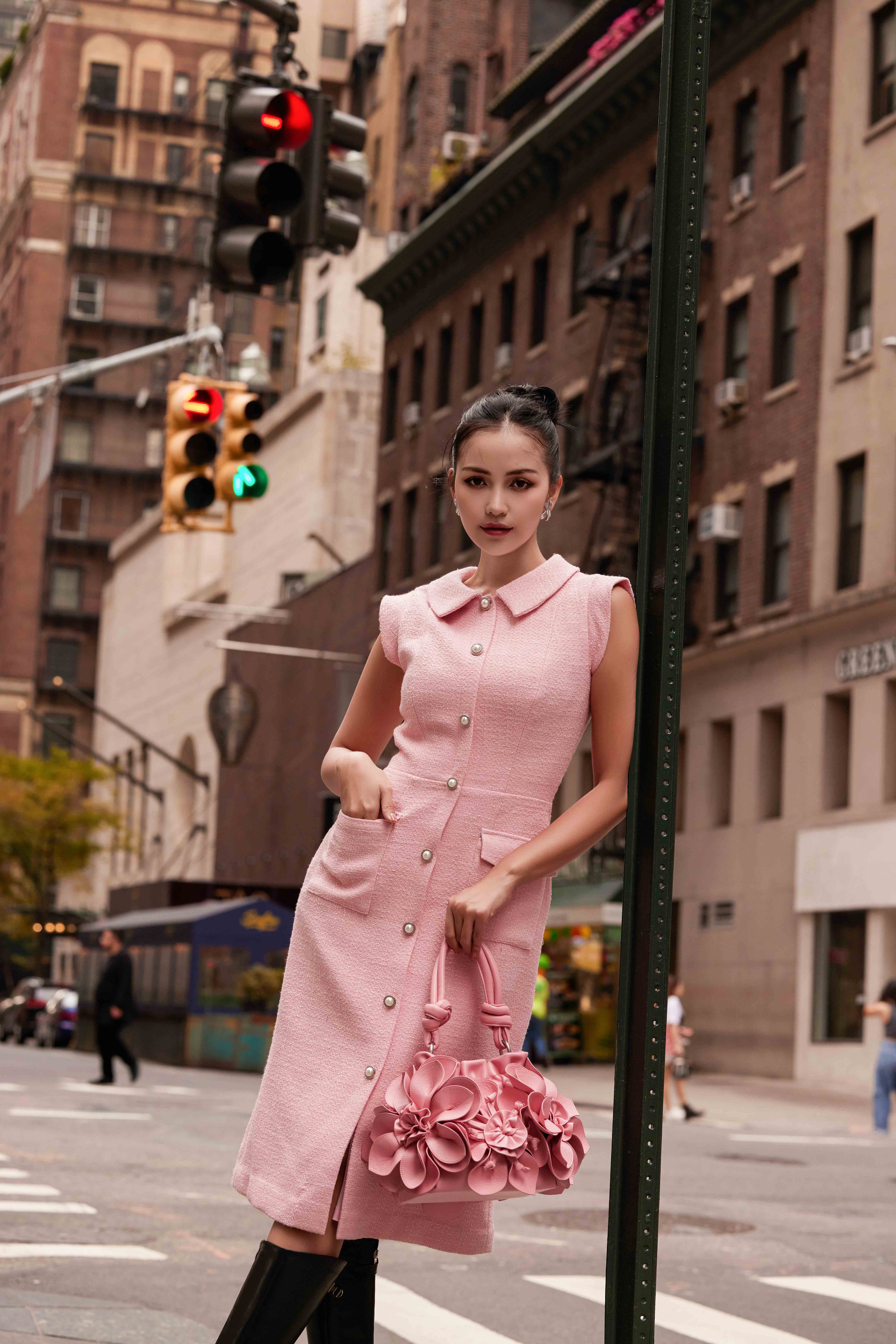 link pink dress Lisa Maxi Dress, in Light Pink Luxe Satin, Size: Large | Show Me Your Mumu