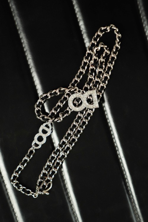 Black Metal Chain Belt