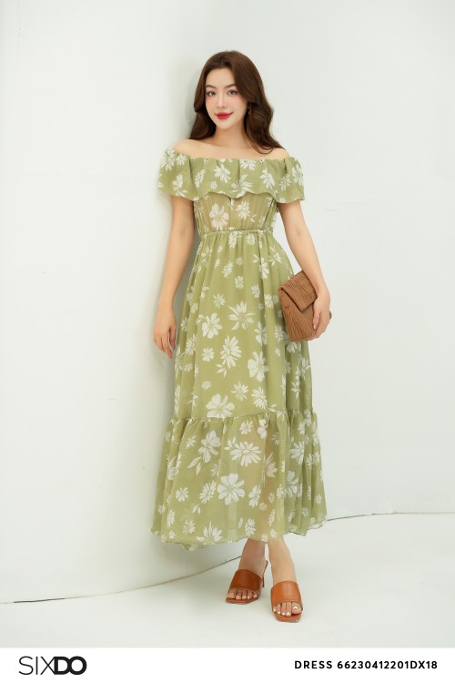 Floral Maxi Voile Dress