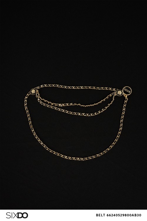 DO Leather Chain Belt