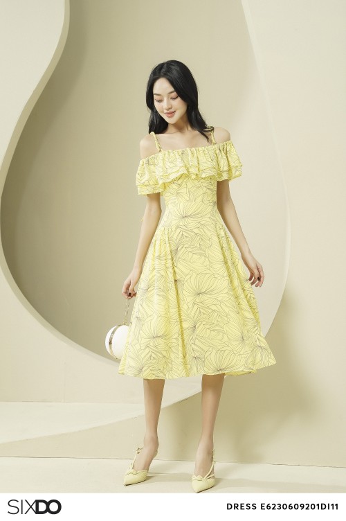 Đầm xòe công sở màu hồng cổ sen KK140-02 | Thời trang công sở K&K Fashion
