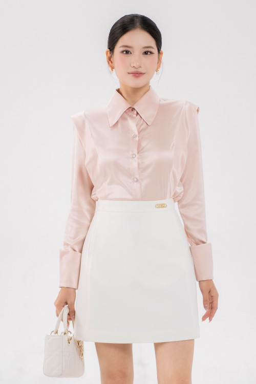 Long Sleeves Silk Shirt