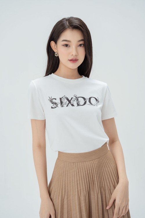 SIXDO Tshirt With Flower