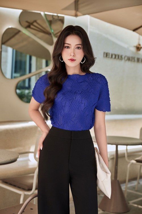 Cobalt Woven Blouse