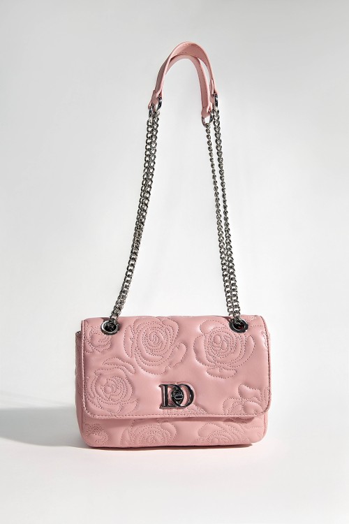 Rose Flap Chain Leather Bag