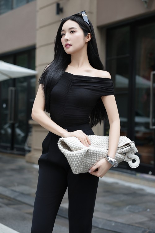 Black Knit Blouse