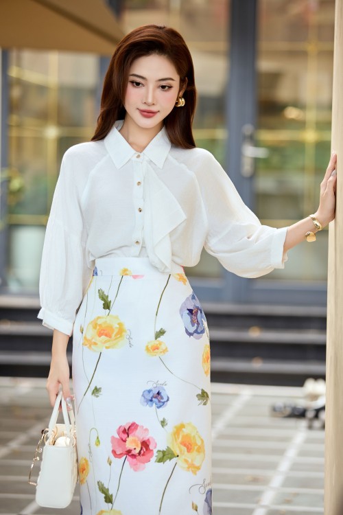 White Woven Shirt