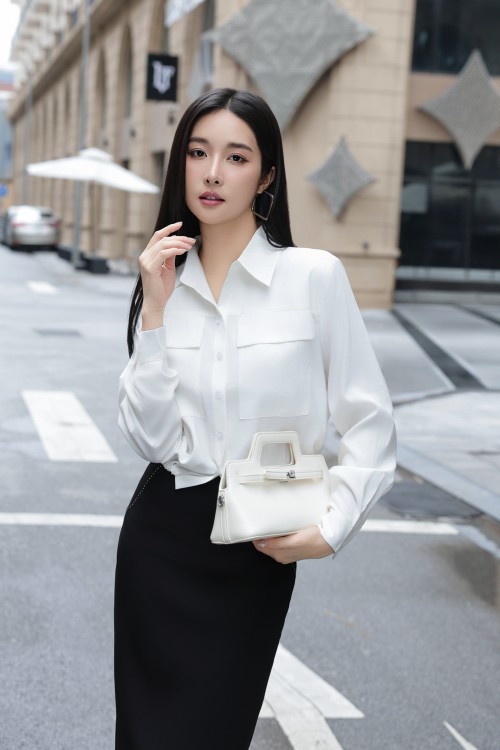 White Woven Shirt