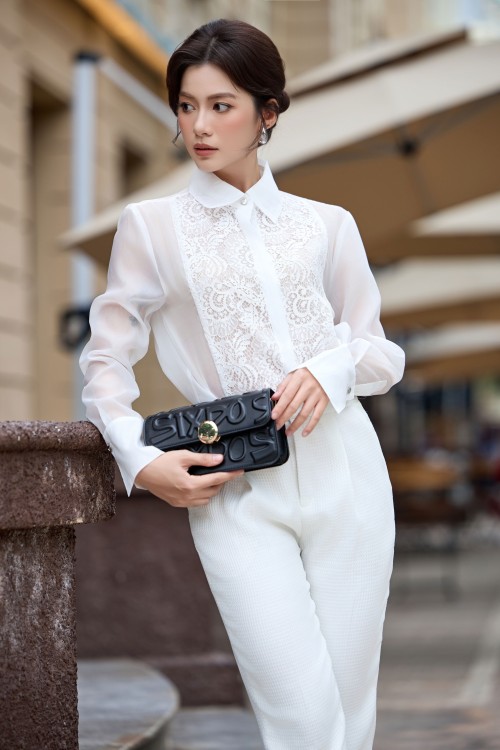 White Organza Shirt