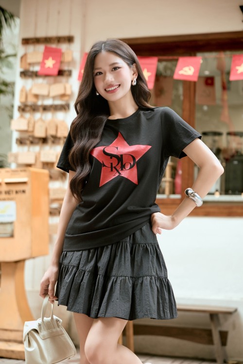Black Star Sixdo Cotton Tshirt