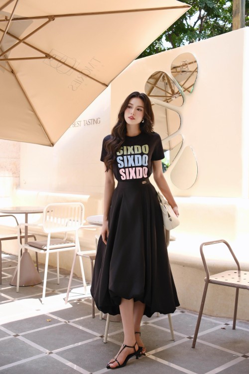 Sixdo Sixdo Logo Cotton Tshirt