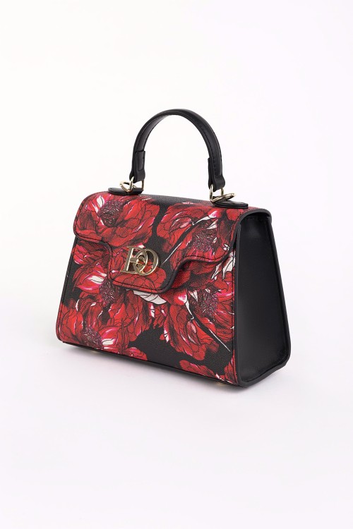 Sixdo Black & Red DO-Lock Handbag