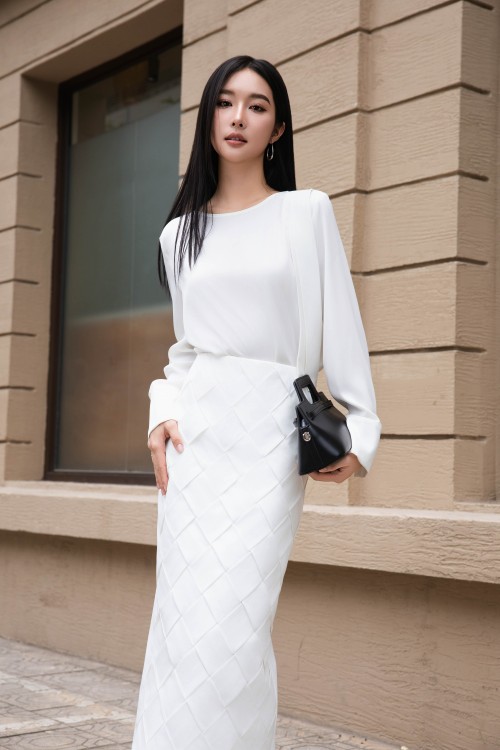 White Silk Blouse