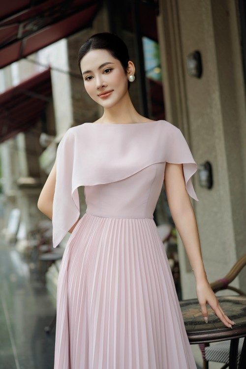 Sixdo Chiffon Flared Dress