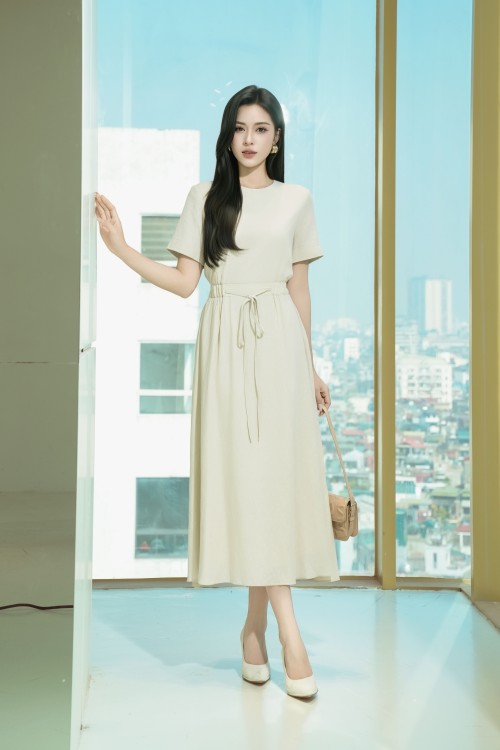 Sixdo Woven Flared Dress