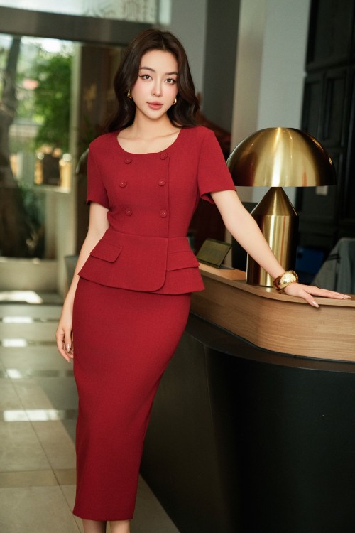 Sixdo Woven Pencil Dress
