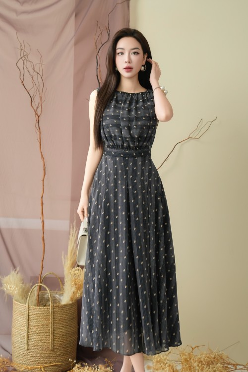 Chiffon Flared Dress 3