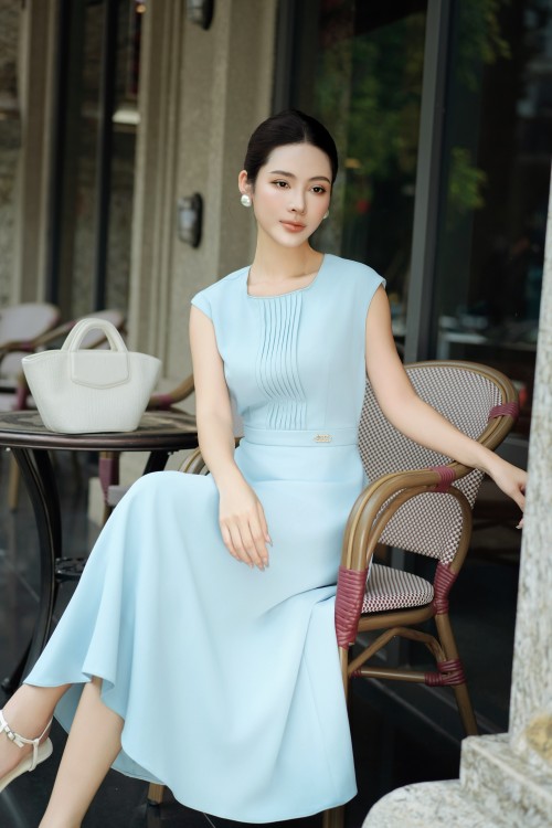 Woven Flared Dress