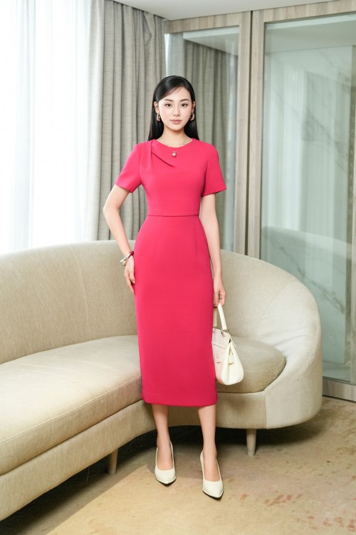 Woven Pencil Dress