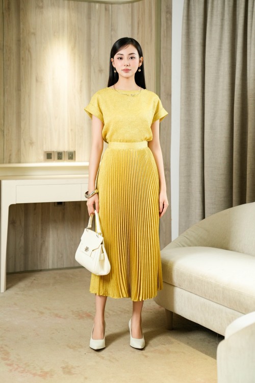 Brocade Flared Skirt