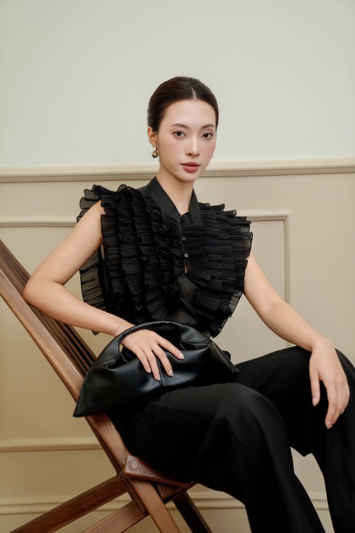 Black Organza Blouse