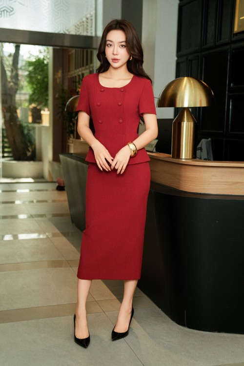 Woven Pencil Dress