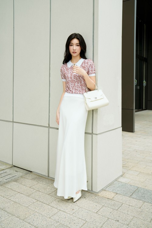 White Woven Mermaid Skirt