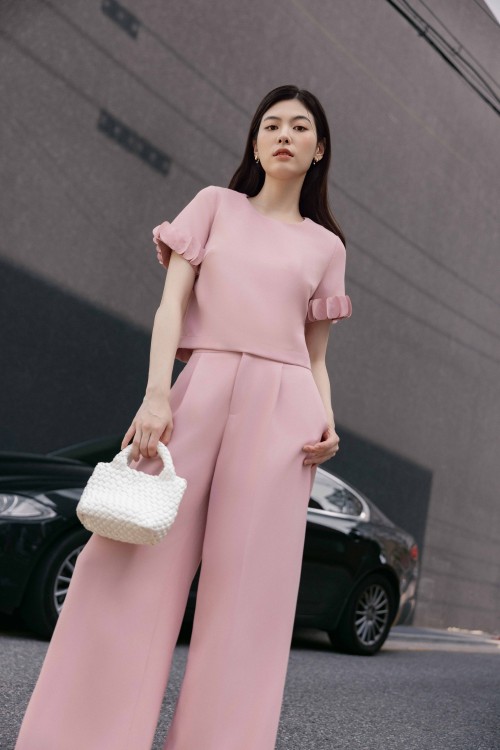Pink Woven Blouse