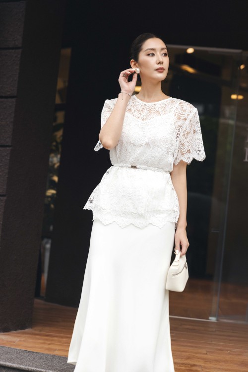 White Lace Blouse