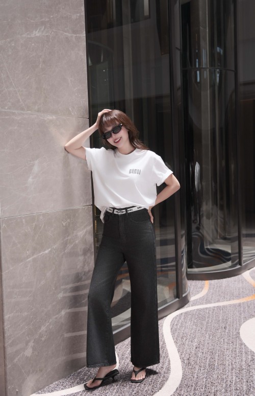 White Hanoi City Cotton Tshirt