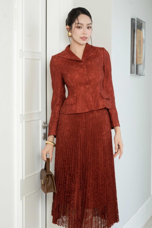 Russet Lace Vest