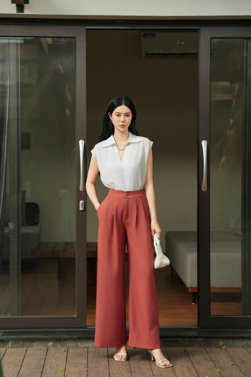 Brick Woven Loose Pants