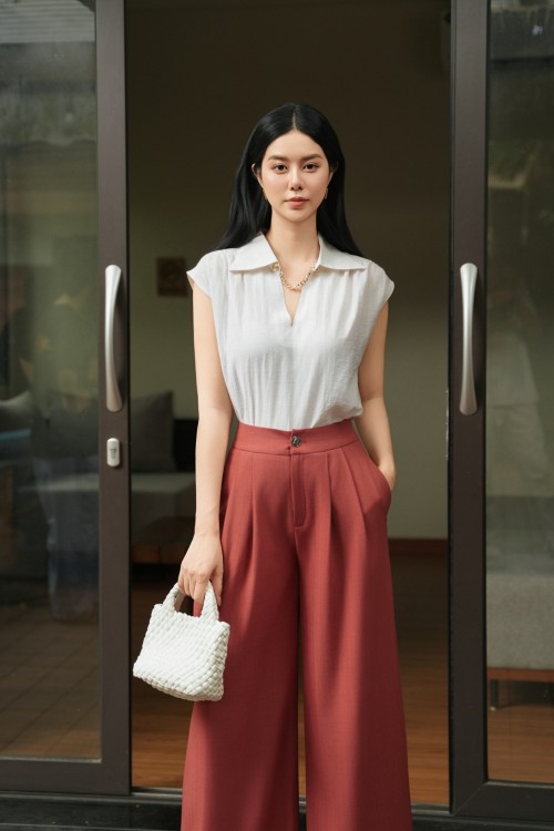 White Organza Blouse
