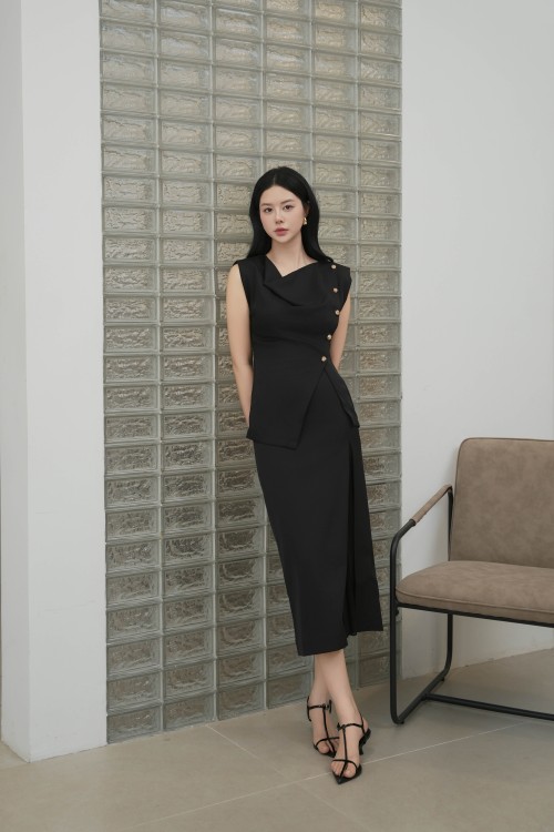 Black Silk Blouse