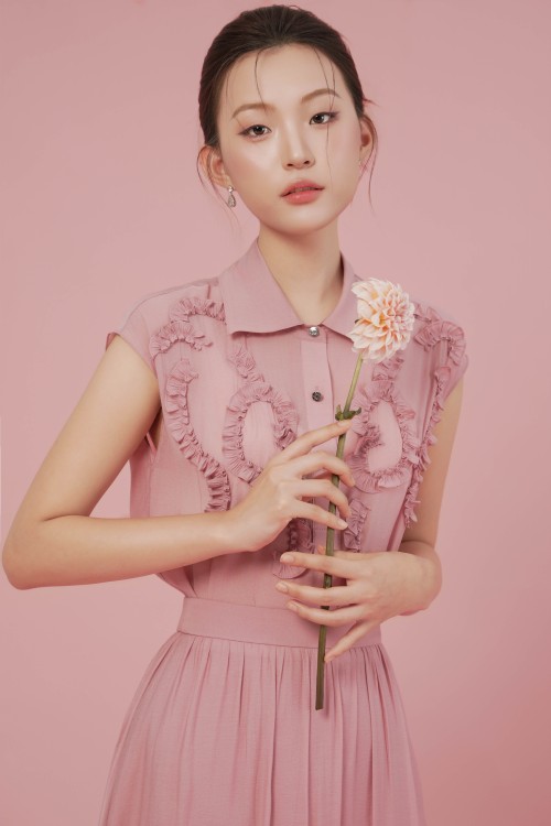 Murrey Organza Blouse