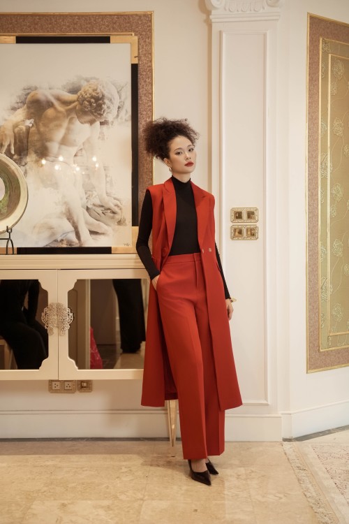 Dark Ochre Woven Mangto