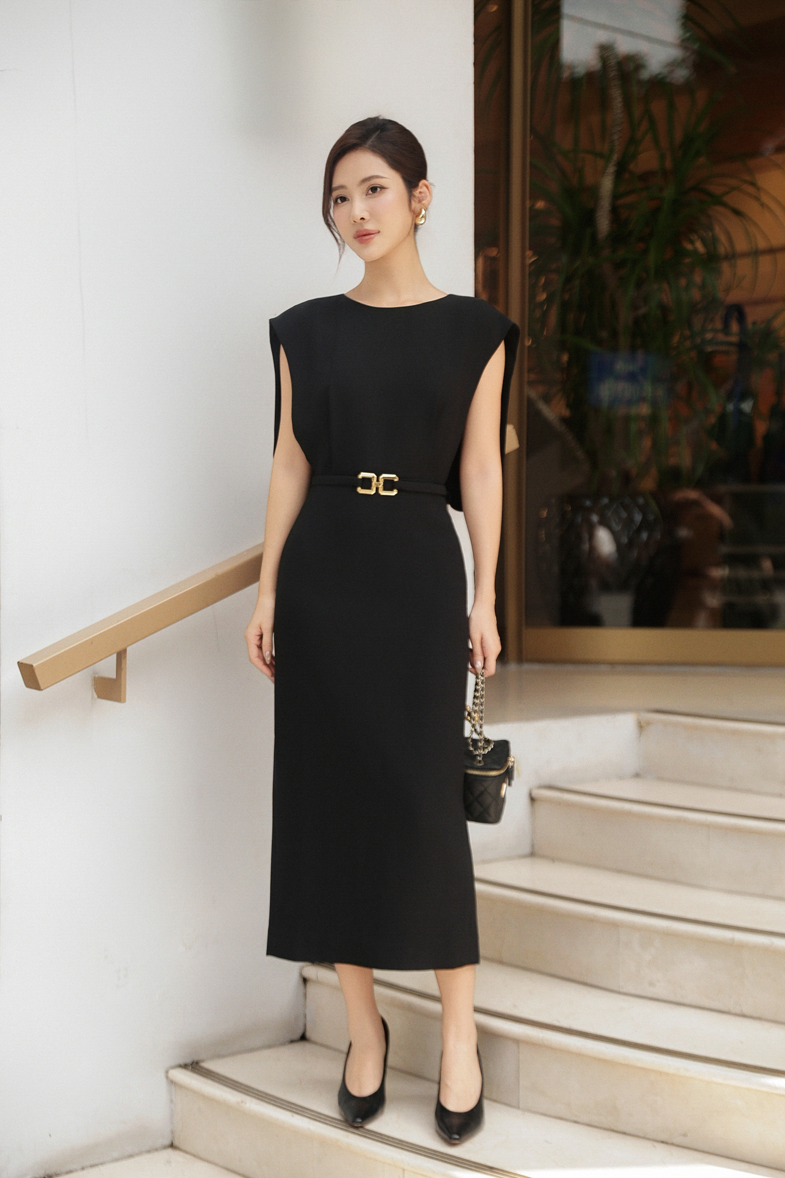 plus size gold fringe dress Gucci Sleeveless Pencil Dress – Recess main image 1