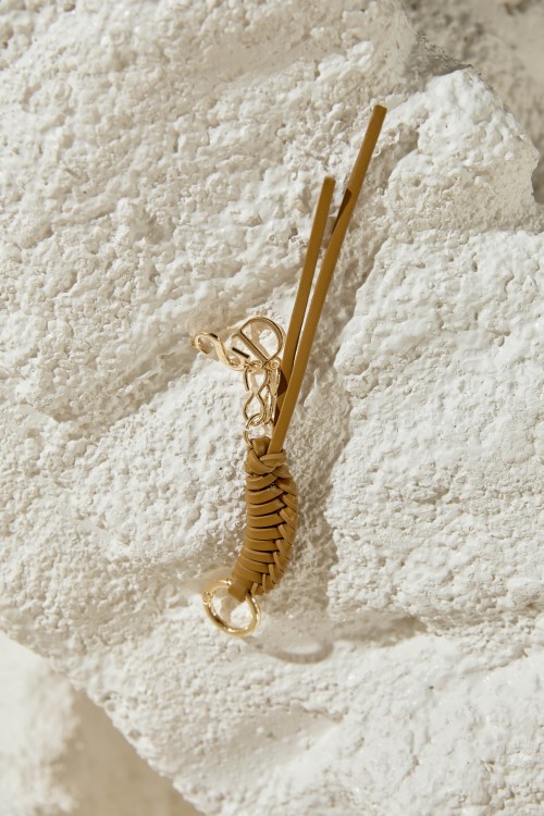 Sixdo Braided Bag Charm With S D Logo