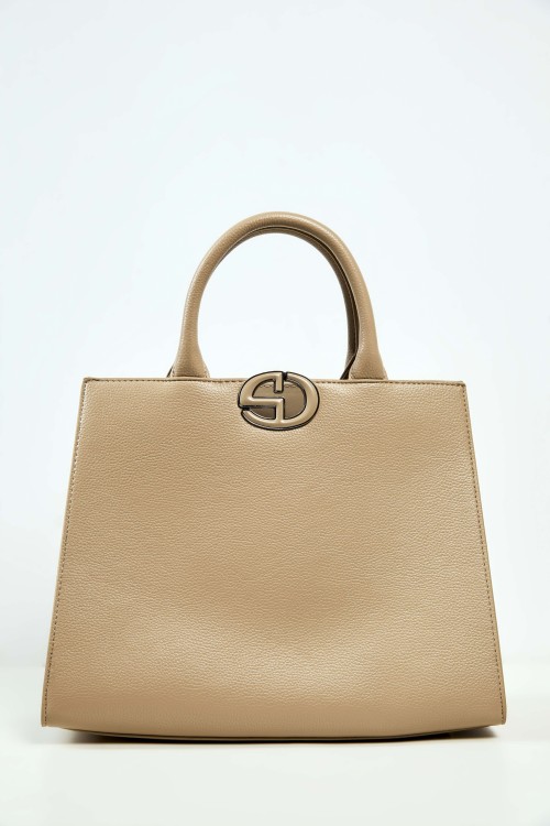 Structured Top-Handle Bag With Strap
