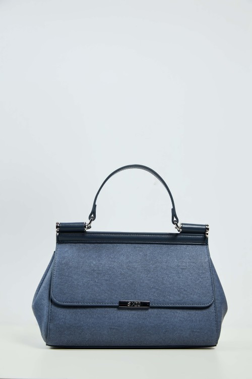 Tapered Flap Bag With Detachable Strap
