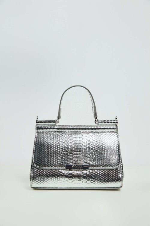 Flap Bag With Top Handle And Strap