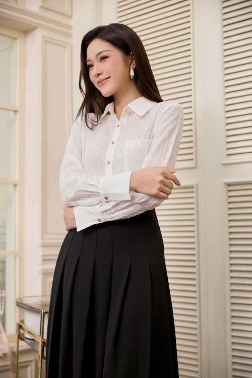 White Organza Shirt