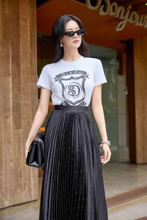 White Heritage Shield Cotton Tshirt